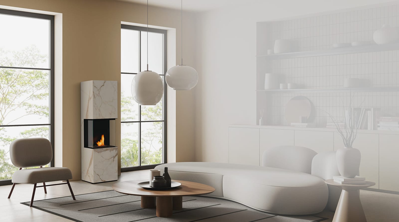 Planika Rock Fireplace